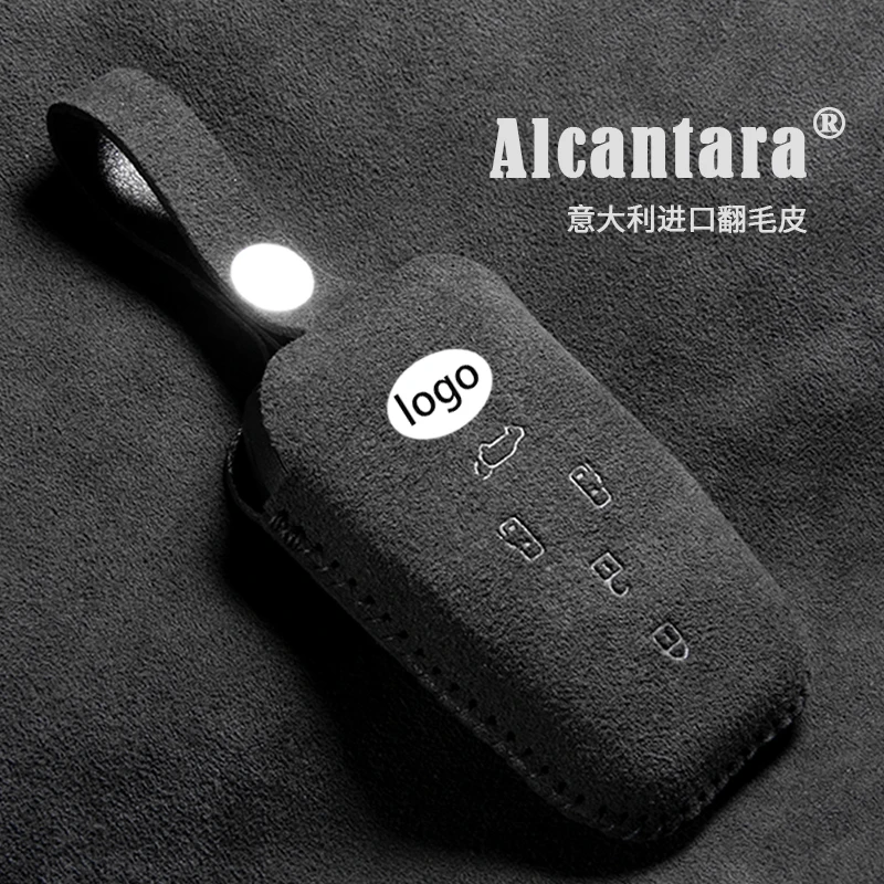 suede-car-key-cover-case-for-toyota-alphard-previa-voxy-noah-esquire-vellfire-harrier-senna-remote-shell-fob-holder-keychain