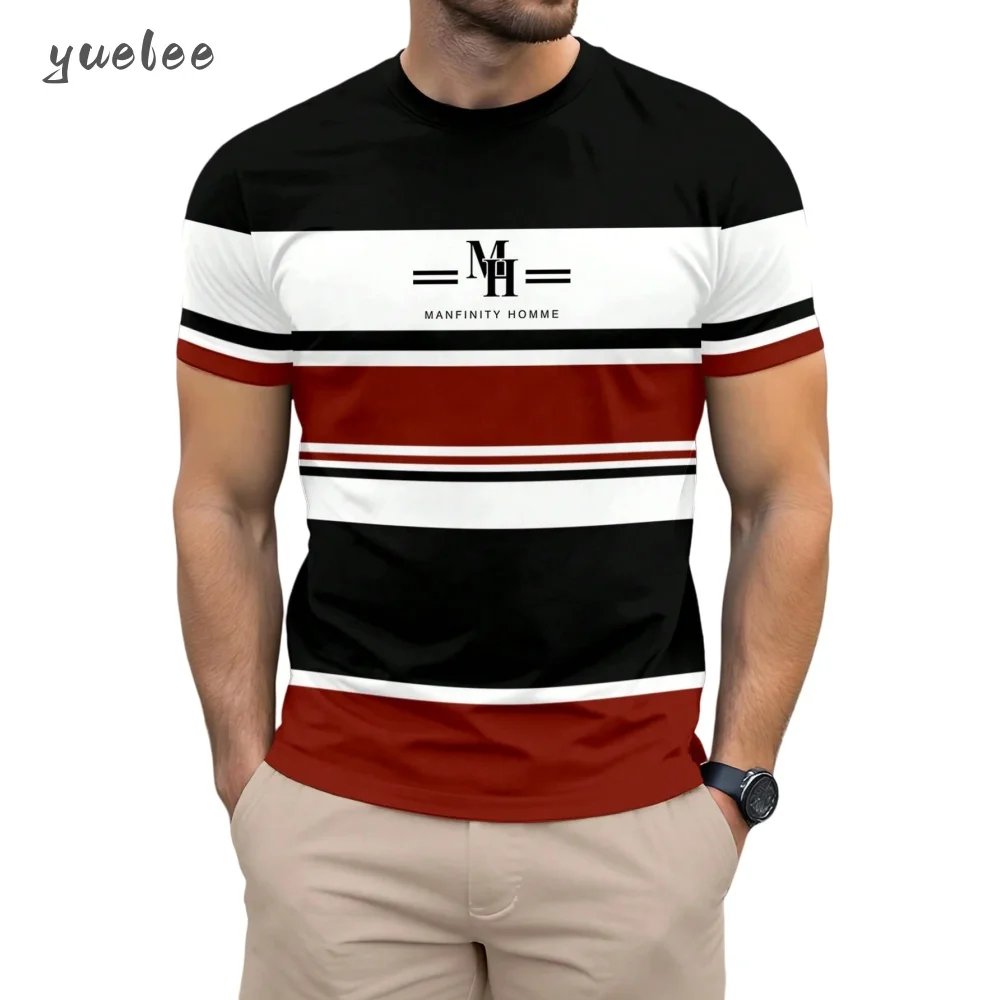 

2025 New Men's T-Shirt 3D Print Summer Fashion Men Short Sleeve Tee Loose Versatile Men's Tops Casual Breathable T-Shirt for Man