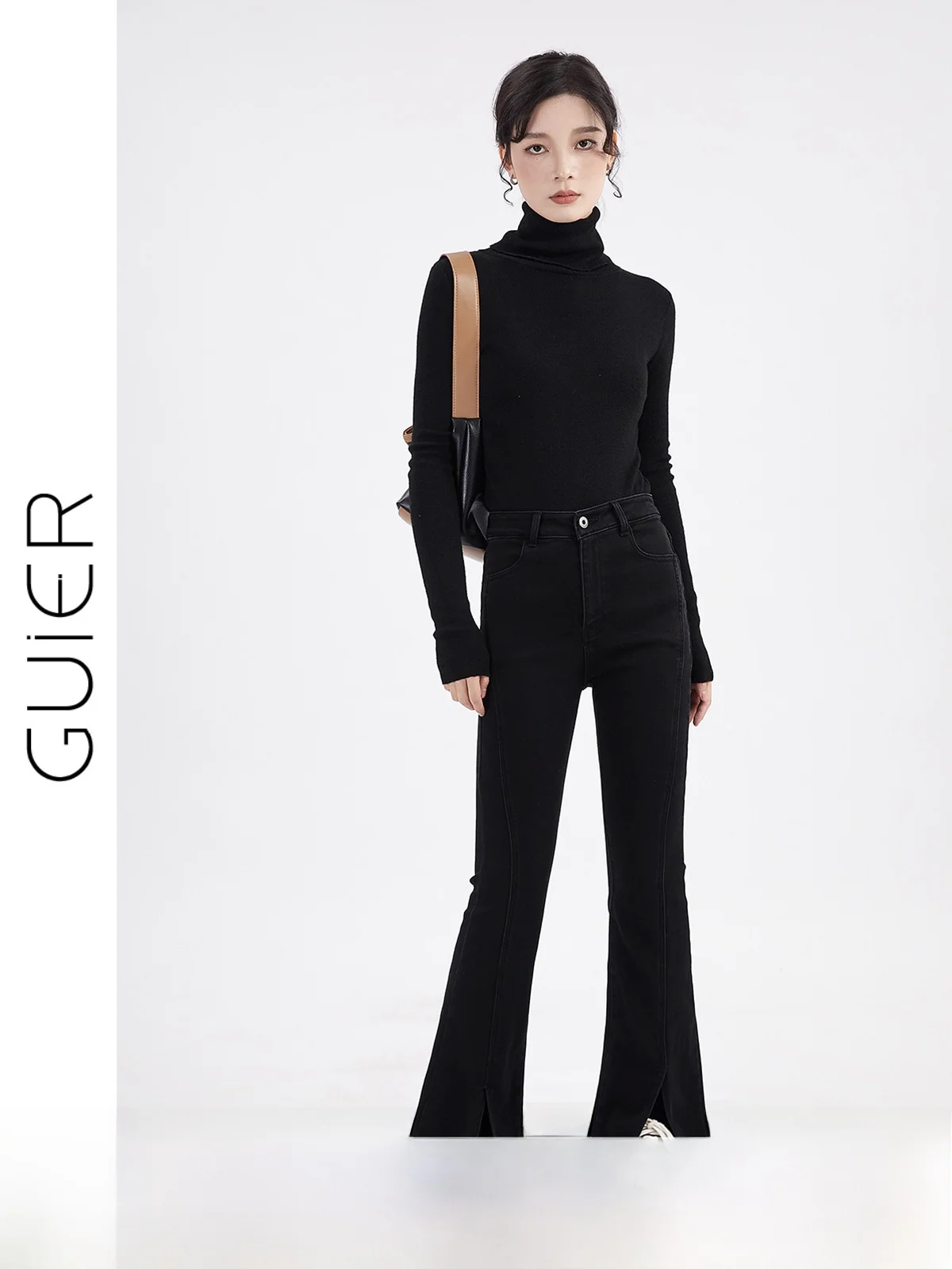 

Джинсы Bla Slim Fit, женские лоскутные утягивающие капри, брюки с высокой талией, зимние длинные брюки с застежкой-молнией