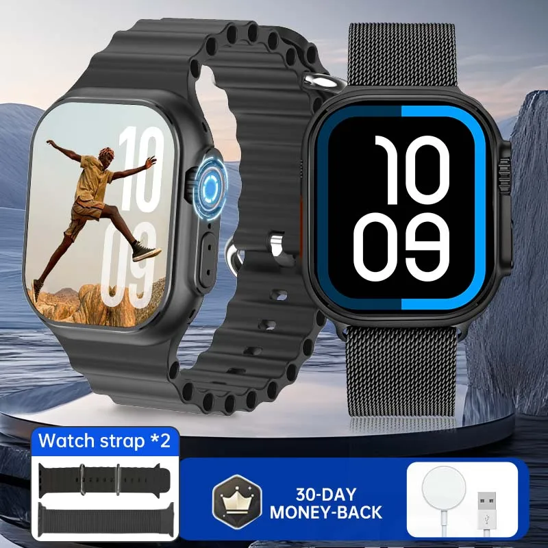 

WM Smart Watch for Women Men 2.01" HD Screen Fitness Tracker for Android & iOS Phones Heart Rate Monitor Sport Watches V-Ultra3