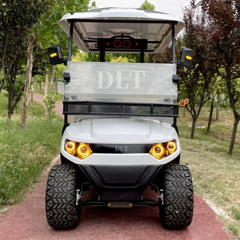 2024 New 4 Seat Mini Electric Car Big Screen 10 Inch 4 Wheel Disc Brake Independent Suspension Electric Off-road Golf Cart