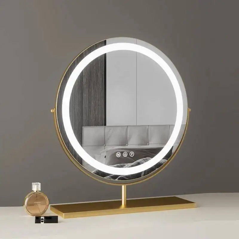 Modern Round Living Room Vanity Small Girls Funky Luxury Circular Bathroom Mirror Bedroom Circle Custom Espelhos Home Products