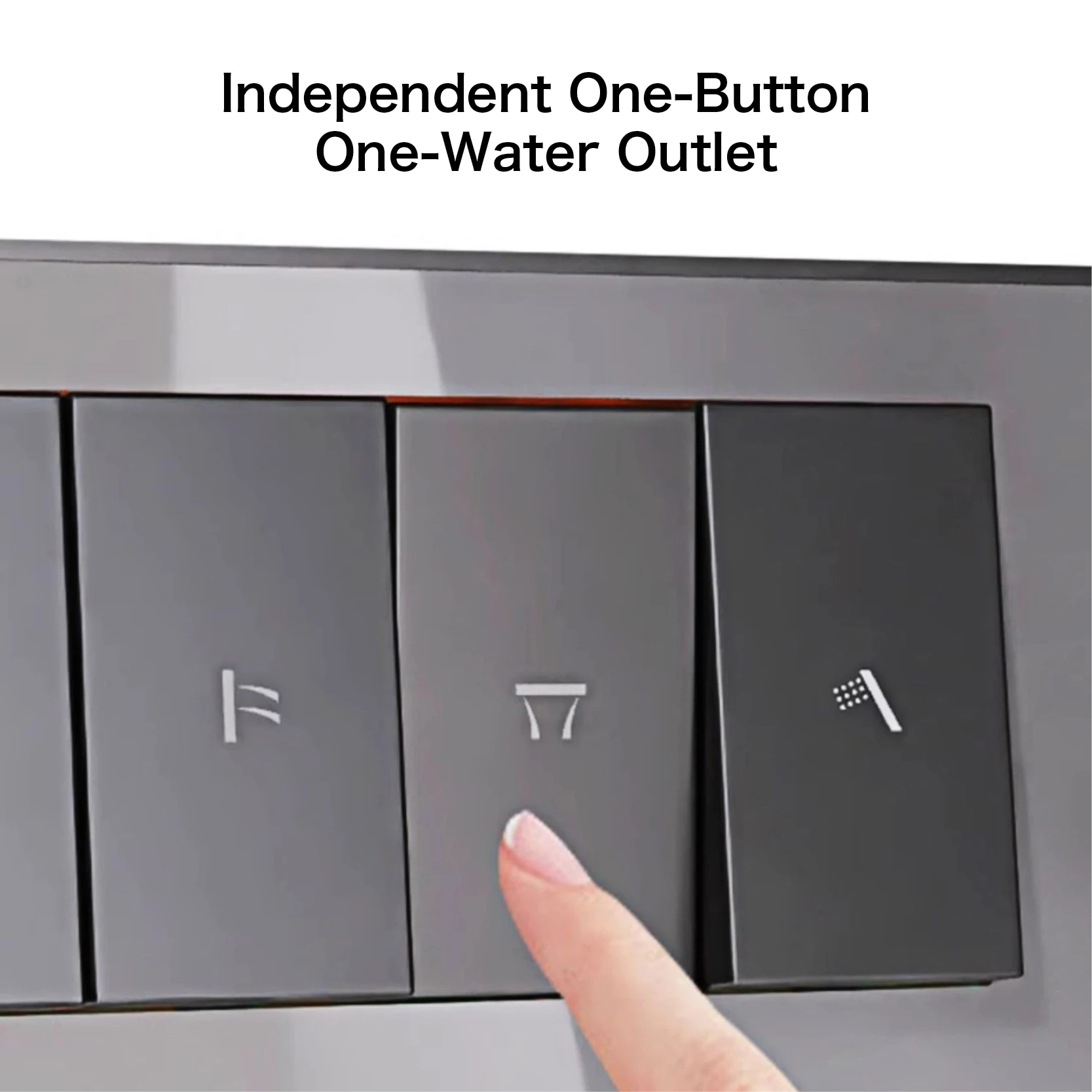 Gun abu-abu kuningan mewah LED tampilan digital sistem pancuran suhu konstan tertanam langit-langit mixer kamar mandi air panas dan dingin