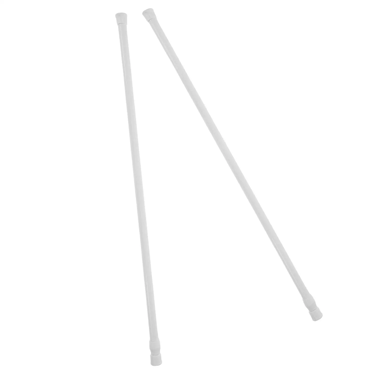 

2 Pcs Telescopic Rod Multipurpose Closet Shower Curtain Door Rod Nail free Tension Pole Retractable Clothes Rail Sturdy