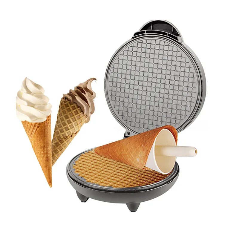Electric Egg Roll Maker Waffle Maker Baking Pan Ice Cream Cone Machine 220V 1200W Electric Waffle Maker DIY Breakfast