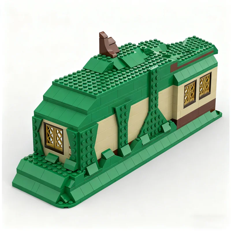 296pcs MOC The Shire Enclosure Compatible Set Rings Model Building Blocks Toys Construction Christmas Gifts Idea Education