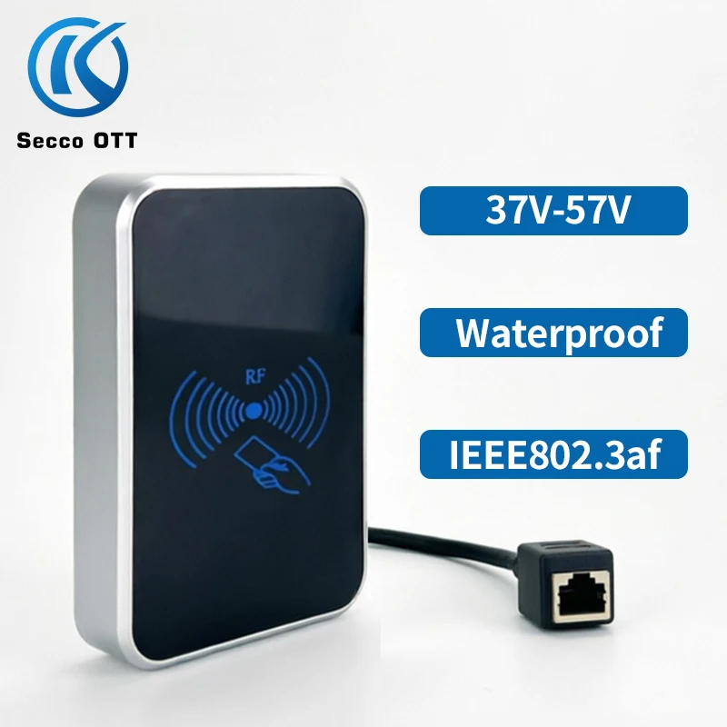 Waterproof TCP/IP POE network card reader with poe RJ45 Ethernet M1 reader port rfid reader 13.56mhz PoE access control system