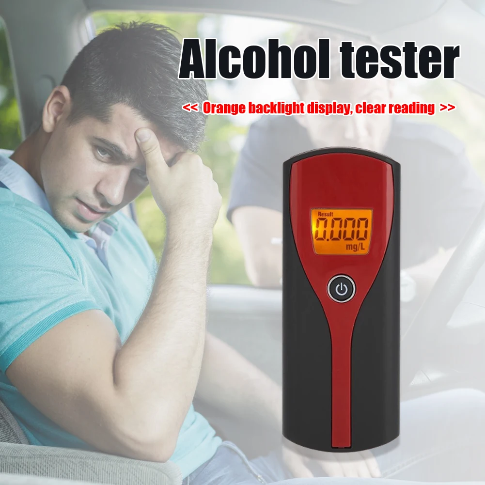 Automatic Alcohol Tester LED Digital Display High Accuracy Breathalyzer Handheld Alcohol Breath Tester Non-Contact Alcohol Meter