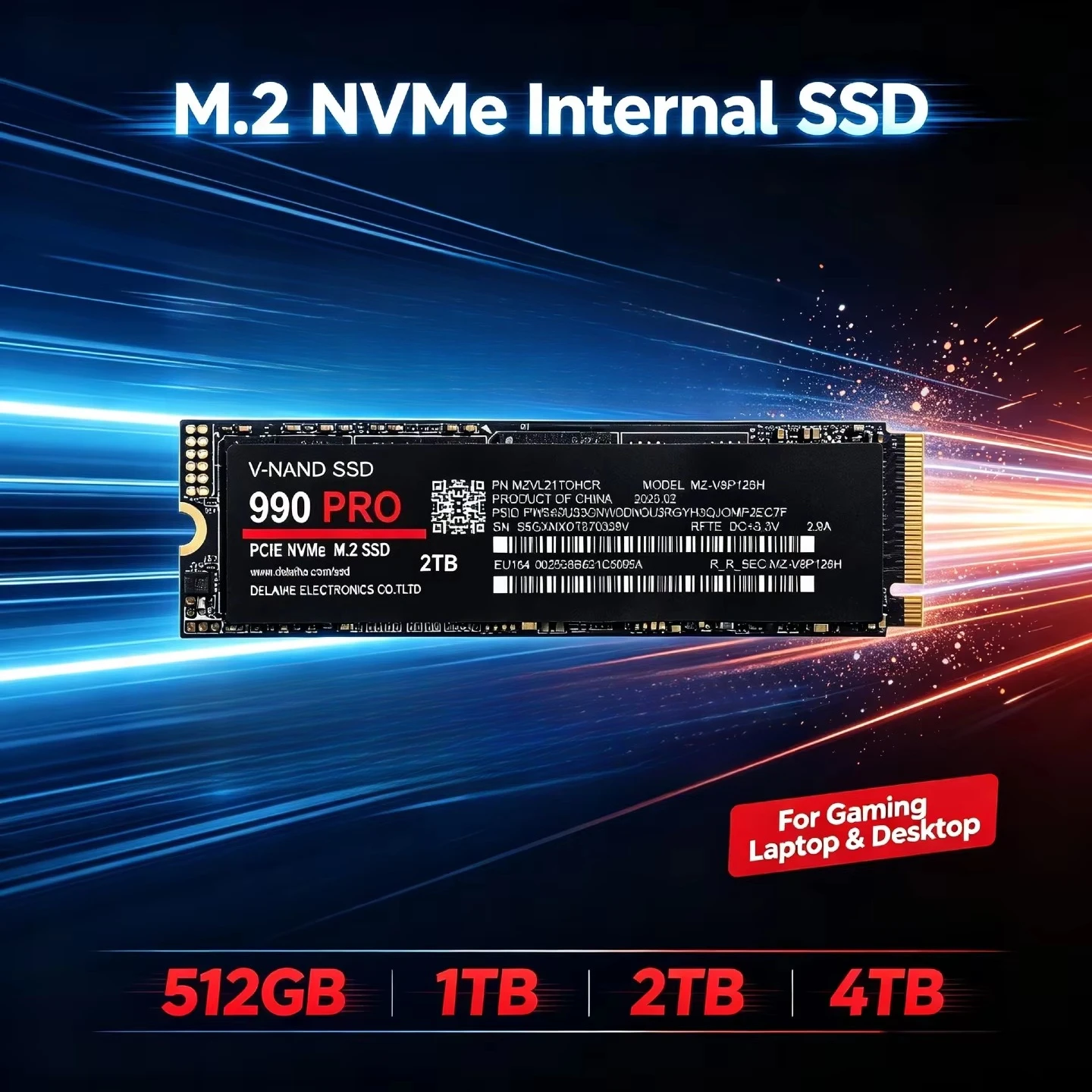 The Upgrade Your PC Needs M.2 NVMe Internal SSD 1TB 2TB 4TB – Blazing-Fast PCIe Solid State Drive for Gaming PC Laptop Desktop