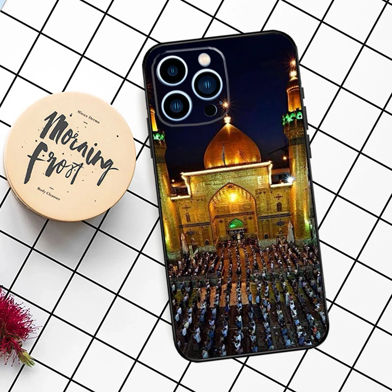 Custodia islamica Ali hussain Najaf Karbala per iPhone 16 15 14 11 12 13 Pro Max Mini X XR XS Max 7 8 16 15 Plus Cover Funda