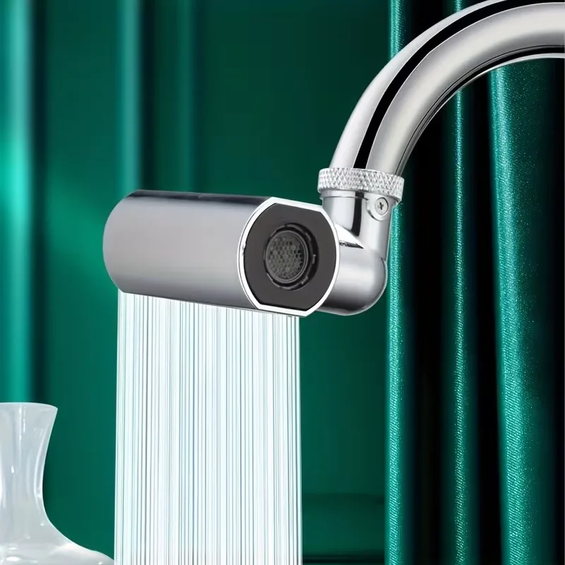 

Четырехрежимная вращающаяся насадка для смесителя с функцией водопада и пенообразователя, регулируемая форсунка для орошения овощей, для домашнего использования