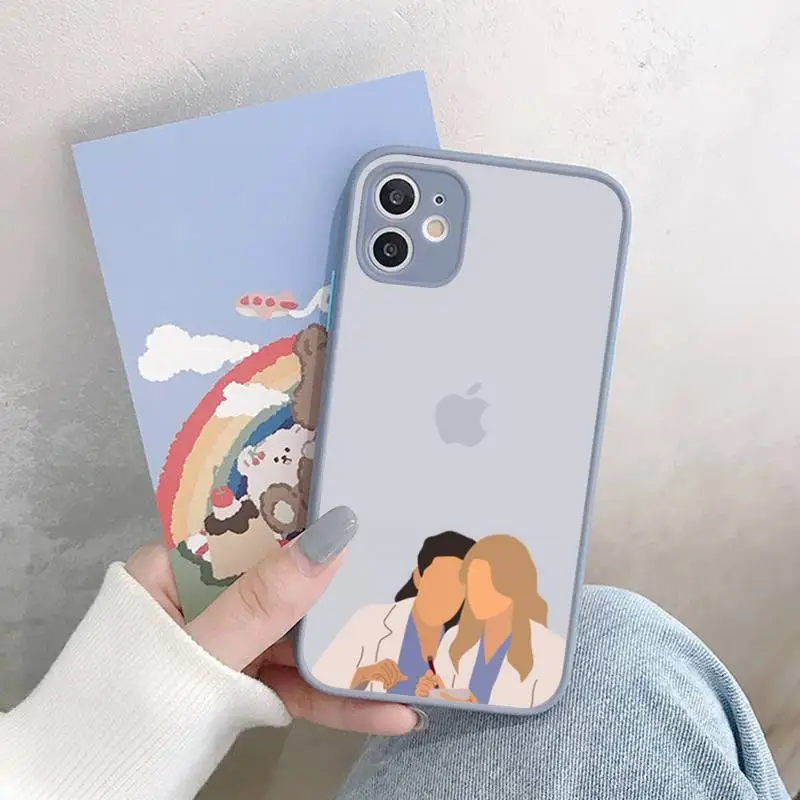 Greys Anatomy You Are My Person Phone Case for iPhone X XR XS 7 8 Plus 11 12 13 pro MAX 13mini Translucent Matte Shockproof Case