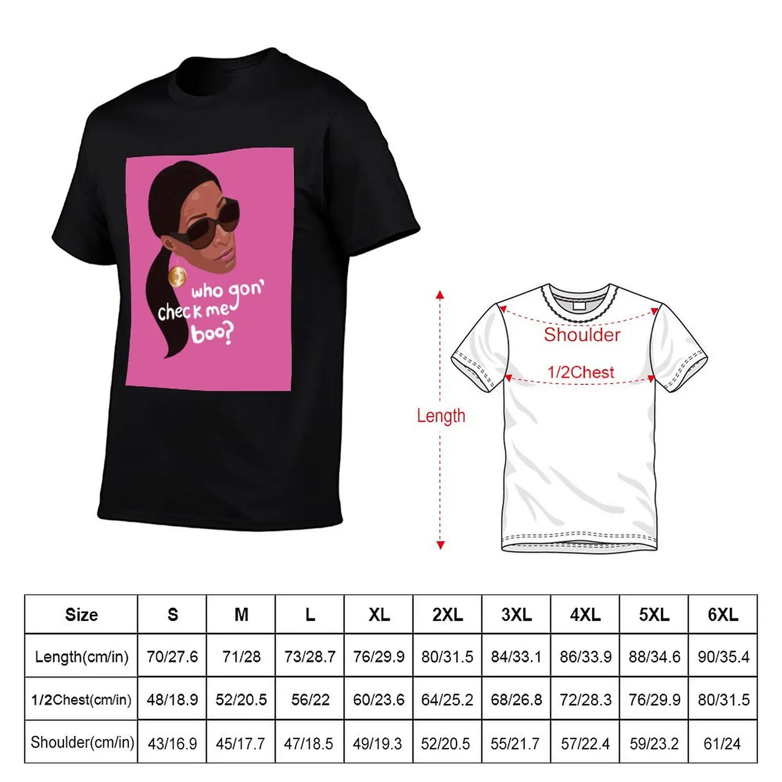 Sheree - RHOA - Real Housewives Atlanta - Who Gon Check Me Boo? T-Shirt Casual Fashion Print Tee Top
