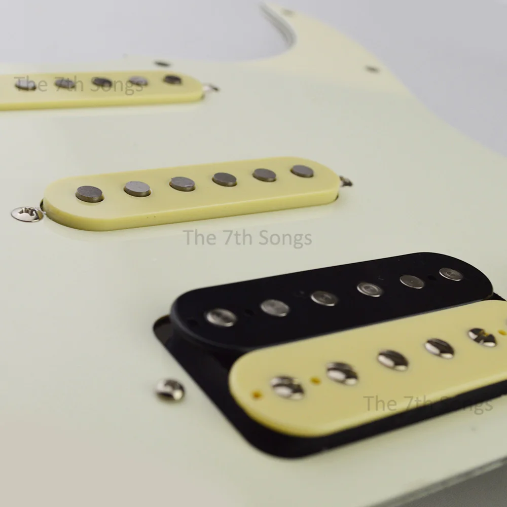 HSS Texas Rock mit SH4 SSV-Steg im JB/S*hr-Stil, Alnico 5, flache Stange, E-Gitarre, vorverdrahtet, geladenes Schlagbrett, Tonabnehmerverkabelung – Detail 3