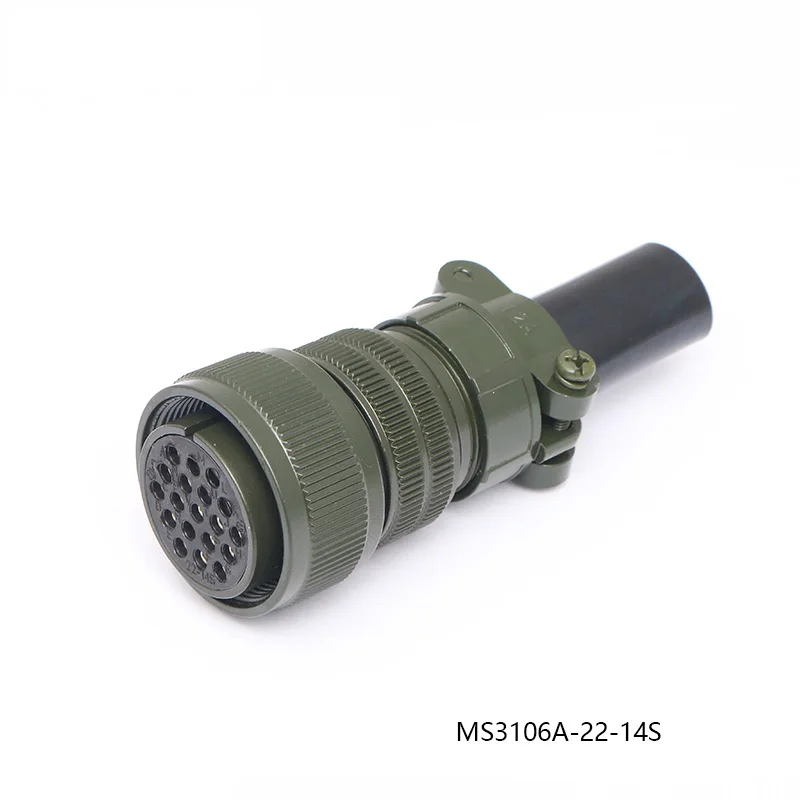 MS5015 MS3106A MS3102A MS3108A MS3100A MS3101A 22-14S 22-14P Aviation Plug Servo Motor Connector 19 Pin Core MS3507-12A 22-14