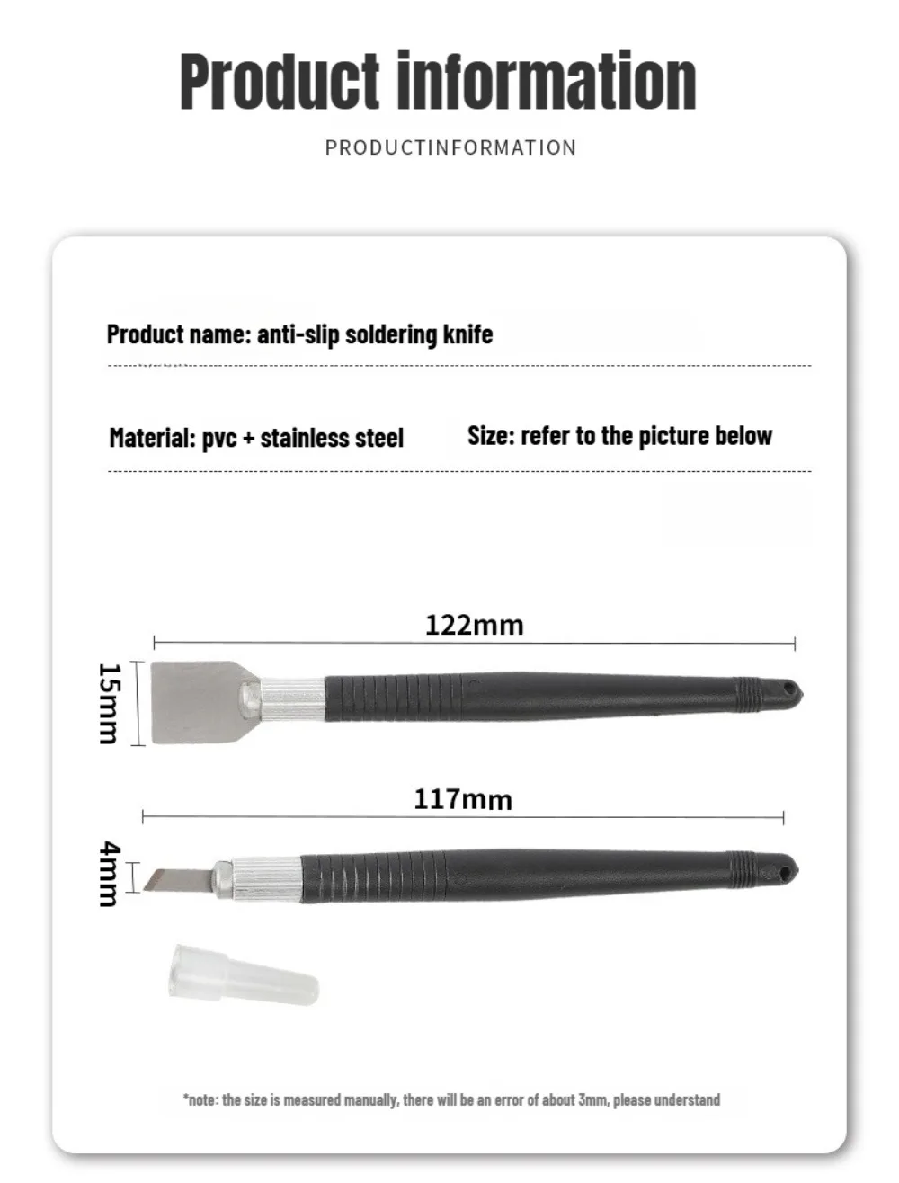 1/2PCS Hohe Qualität Telefon Reparatur Werkzeuge Speicher Metall Zinn Schaben Messer Lotpaste Mischen Messer Pry Eröffnung für iPhone Reparatur – Detail 2
