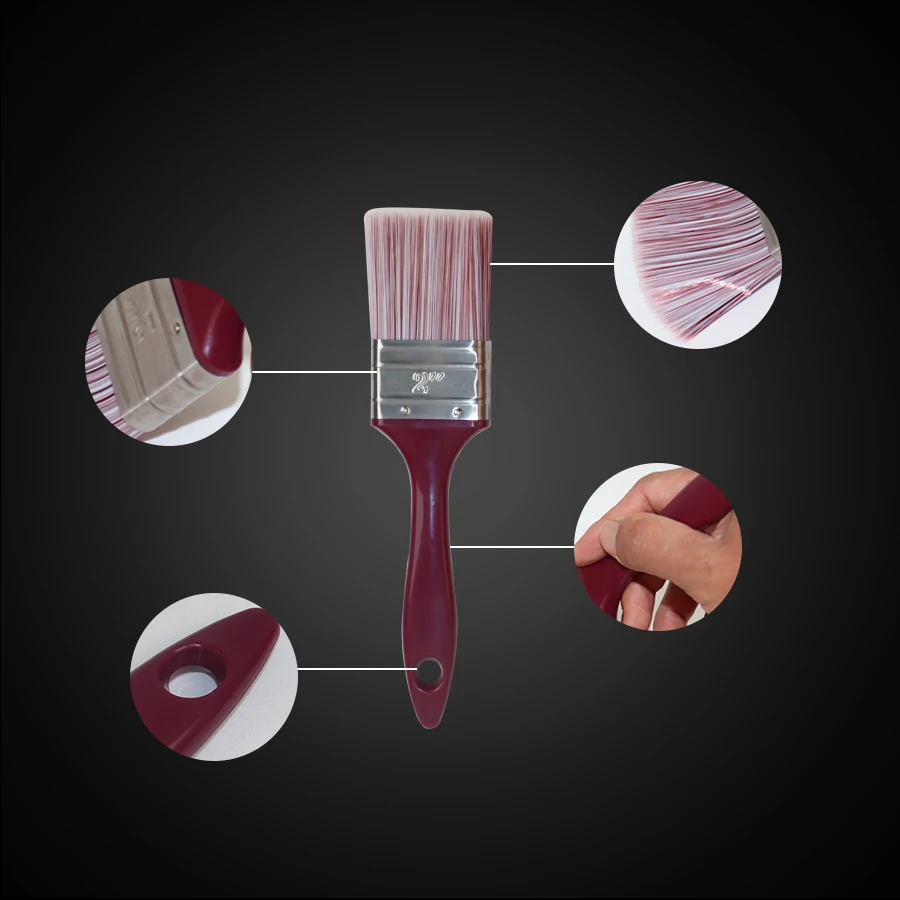 مجموعة فرش طلاء ProCraft مكونة من 3 قطع، دقة متعددة الزوايا، شعيرات سريعة الجفاف وغير قابلة للانزلاق، للرسم الفعال #3