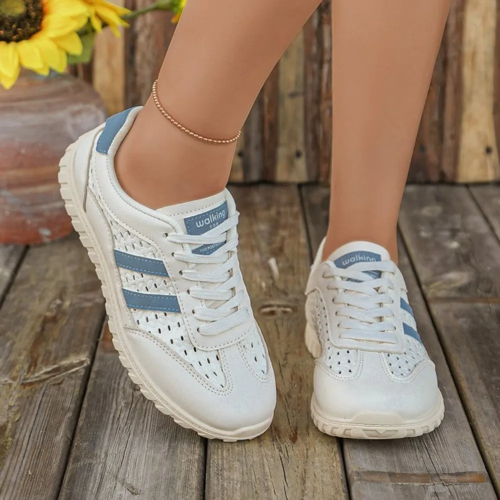 2026 Women's Vintage Comfortable Breathable Sneakers Spring and AutumnNew Women Color Blocking Shallow Mouth Vulcanized Shoes