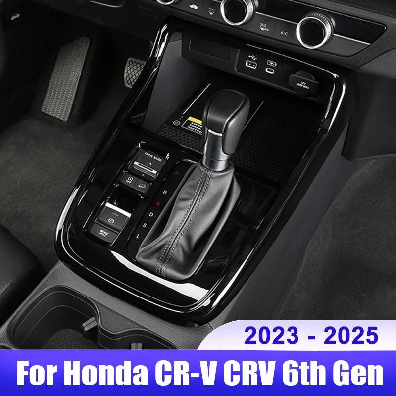 

For Honda CR-V CRV 6th Gen 2023 2024 2025 Car Central Console Gear Shift Panel Trim Cover Accessories (Left Hand Drive)