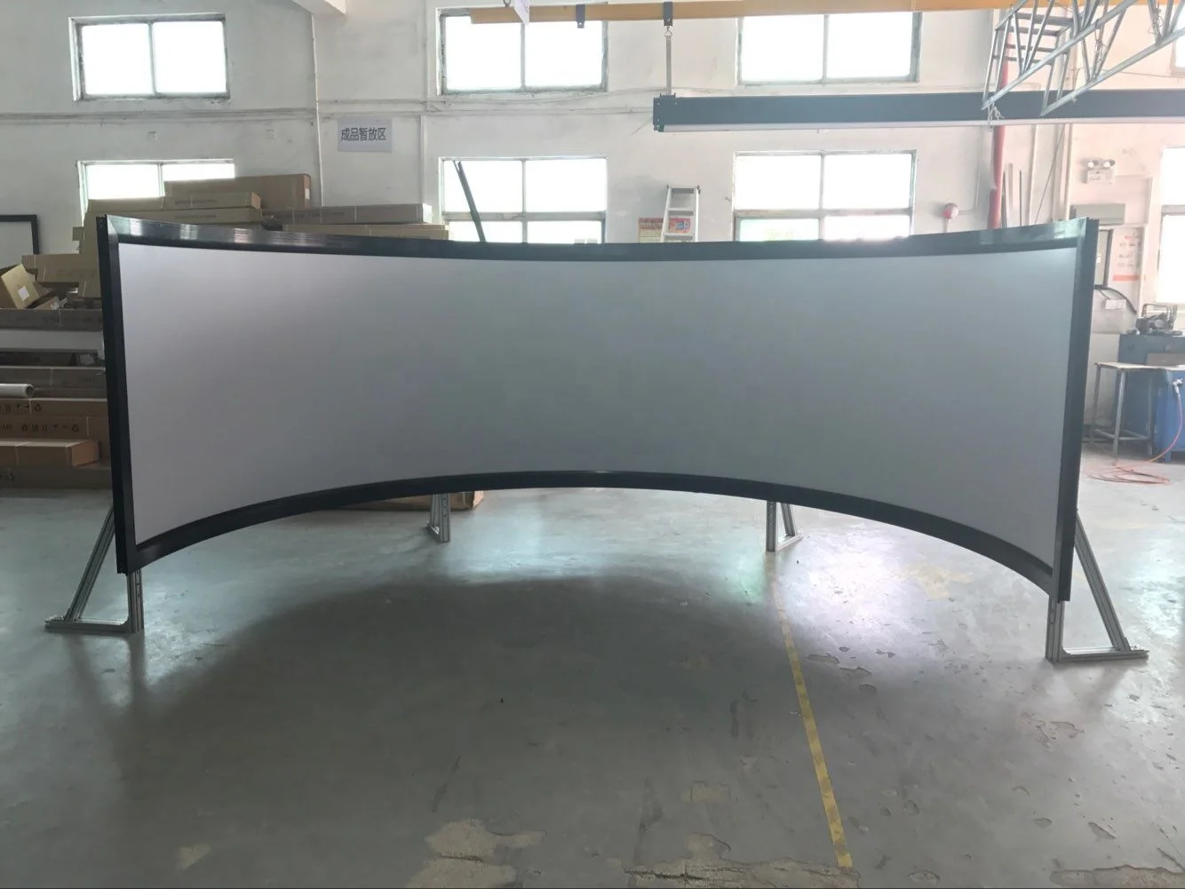 180-270  Degree Large Curved Projector Screen Cylindrical Projection Screen for Flight Simulator