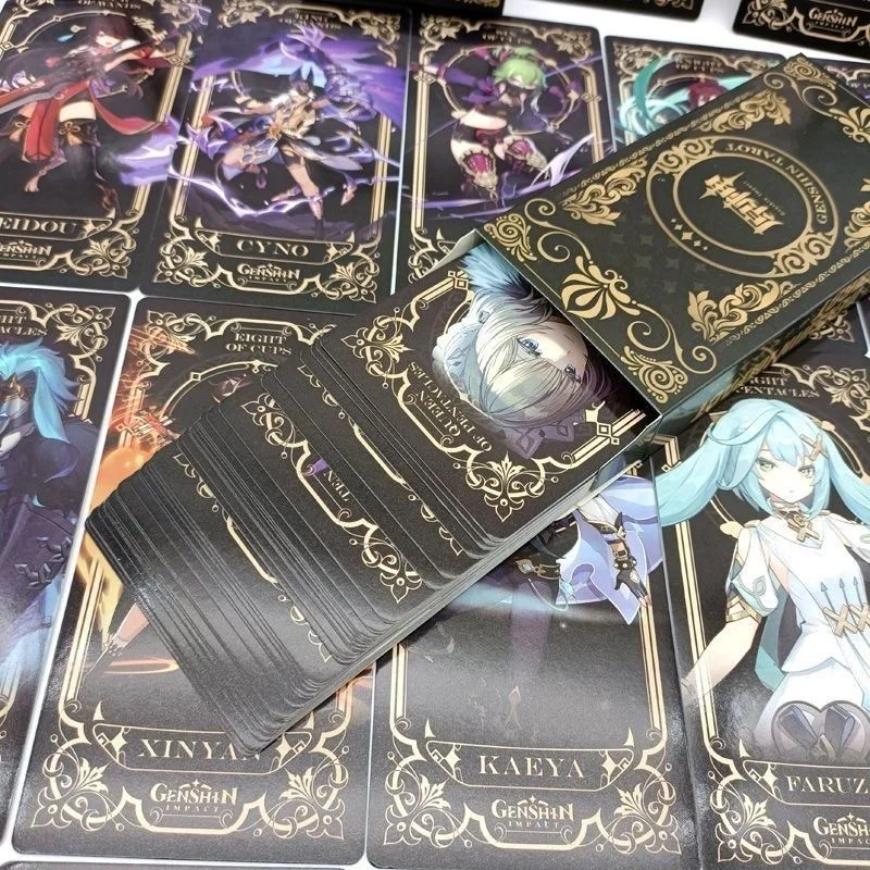 Genshin Impact New Limited Card Creativity High Beauty Cartoon لطيف ورائع وسيم في مجموعة جديدة من المشاهير عبر الإنترنت