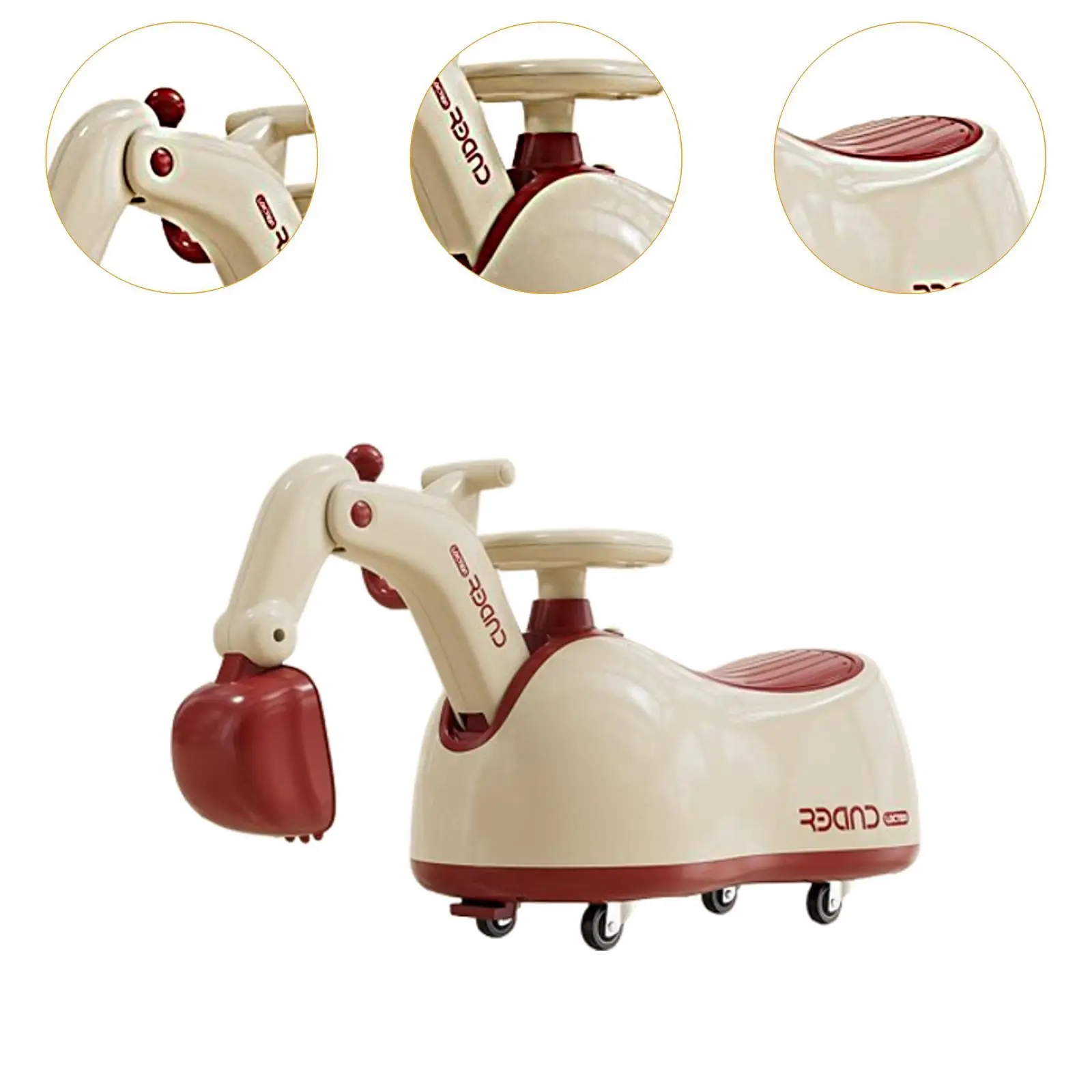 Kinder Twist Car Push Along Car Cartoon Praxis Balancieren Junge Mädchen Aktivitäten