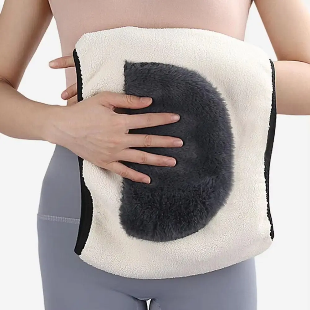 Прочный эластичный теплый пояс, антихолодный теплый пояс для поддержки талии живота, пояса с флисовой подкладкой, корректирующее белье