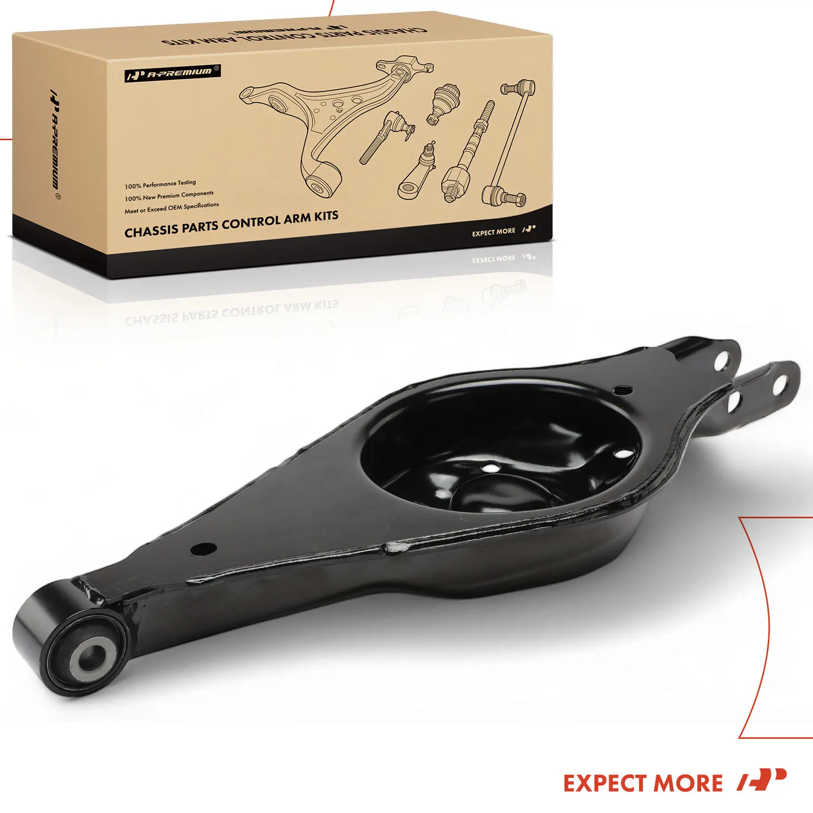 A-Premium Rear Lower Suspension Control Arm for Ford Explorer 2011-2019 Taurus 2010-2019 Flex 2009-2019 Lincoln MKS 2009-2016