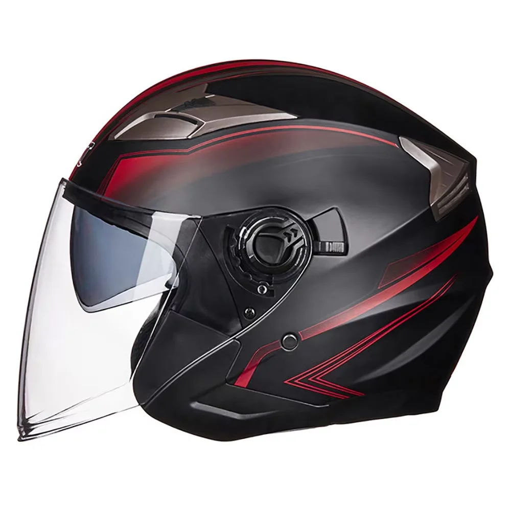 Beon Motorhelm Chopper 3/4 Open Gezicht Vintage Moto Helm Moto Capacete De Moto Mannen Vrouwen Moto Scooter Motorhelm