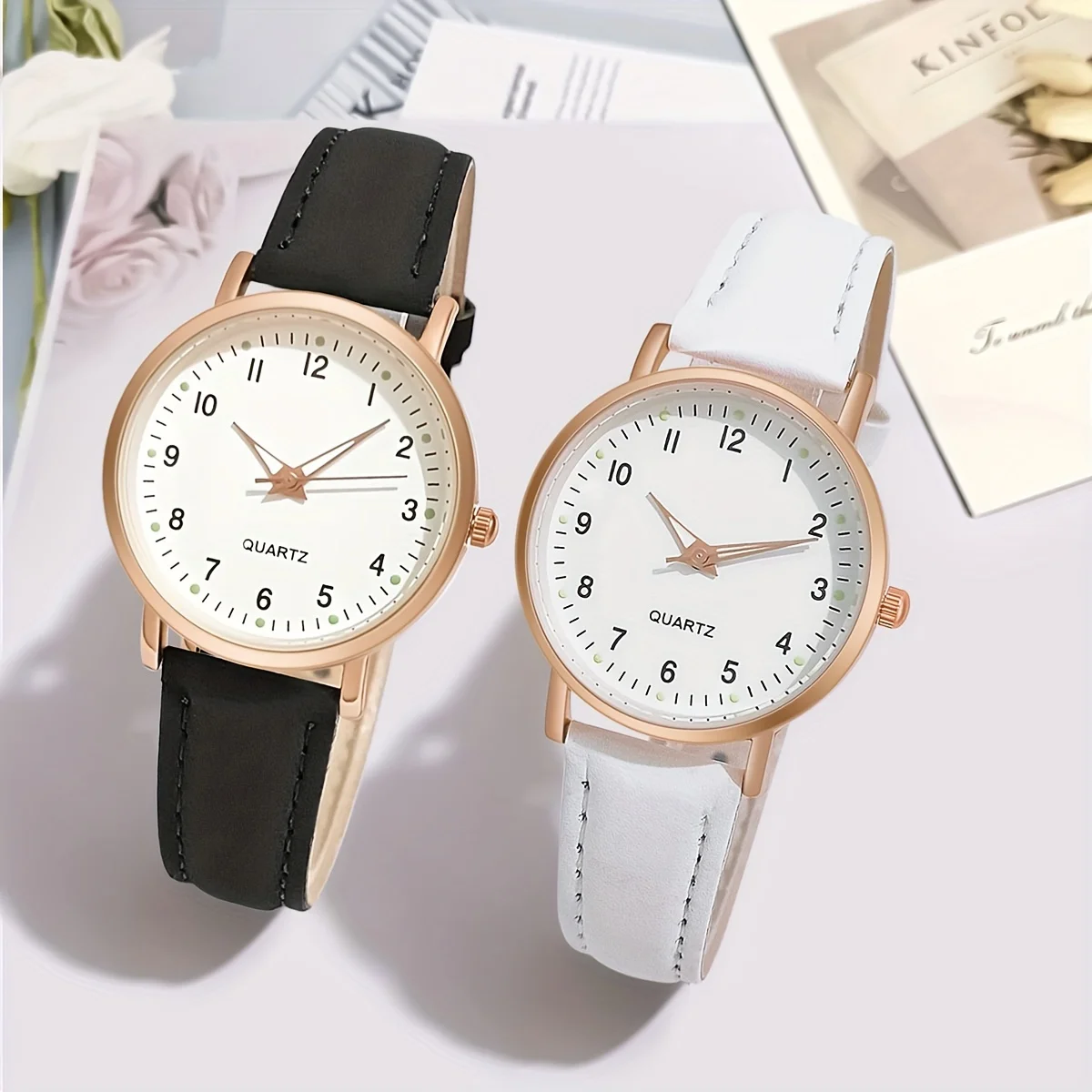 simple, fashionable, cute and compact women's luminous quartz watches