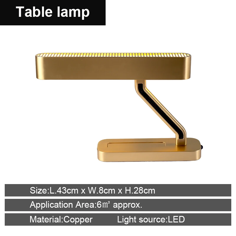 Modern Creative Copper Table Lamp Home Decor TV Secene Decor Artistic Table Lamp for Home Bar Cafe Home Art Decorative Ornaments