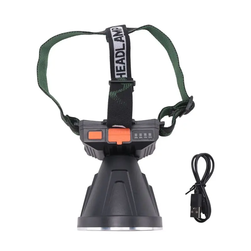 

ABJI-High Power LED Head Light Lamp Super Bright Adult USB Headlight Camping Headlamp Flashlight Portable