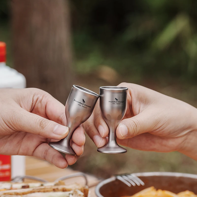Boundless Voyage Titanium Wine Cup,Drinking Cups Shooters Small Fancy Tequila Whiskey Shot Glasses,Drinkware Mini Shot Glasses