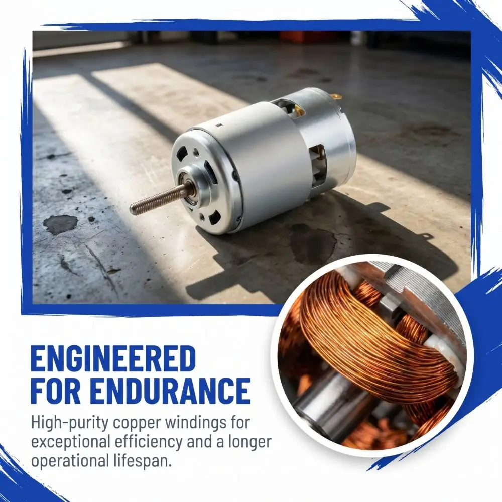 High Speed Brush Motor High Power Double Axis Micro Electric Motor Small Front Ball Bearing Silent Motor Lithium Battery
