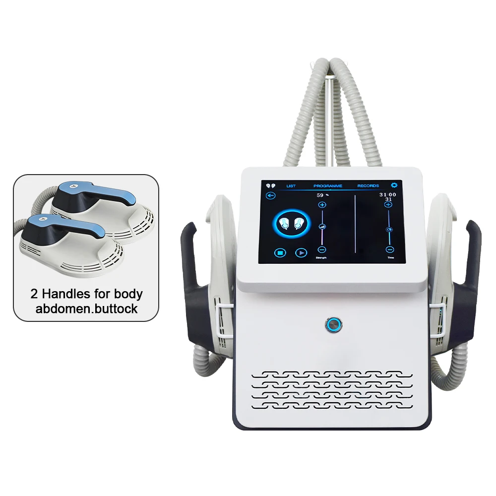 Vendita originale 2 maniglie EMS RF corpo dimagrante Emslim costruzione muscolare scolpire RF corpo scolpire macchina per la perdita di peso per il salone di casa