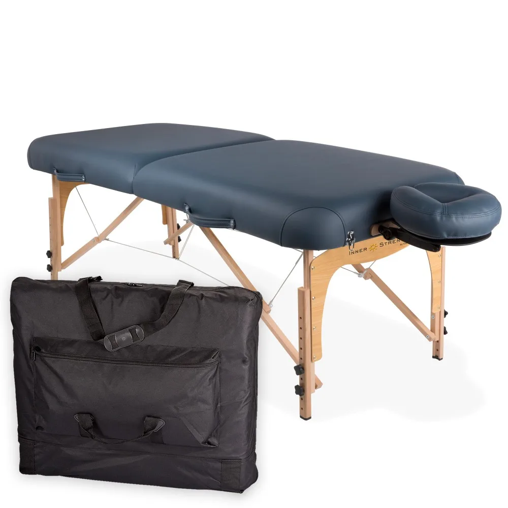 Paquete de mesa de masaje portátil, mesa de masaje Reiki completa, incluye cuna facial ajustable de lujo, almohada y funda de transporte, nuevo, 2024