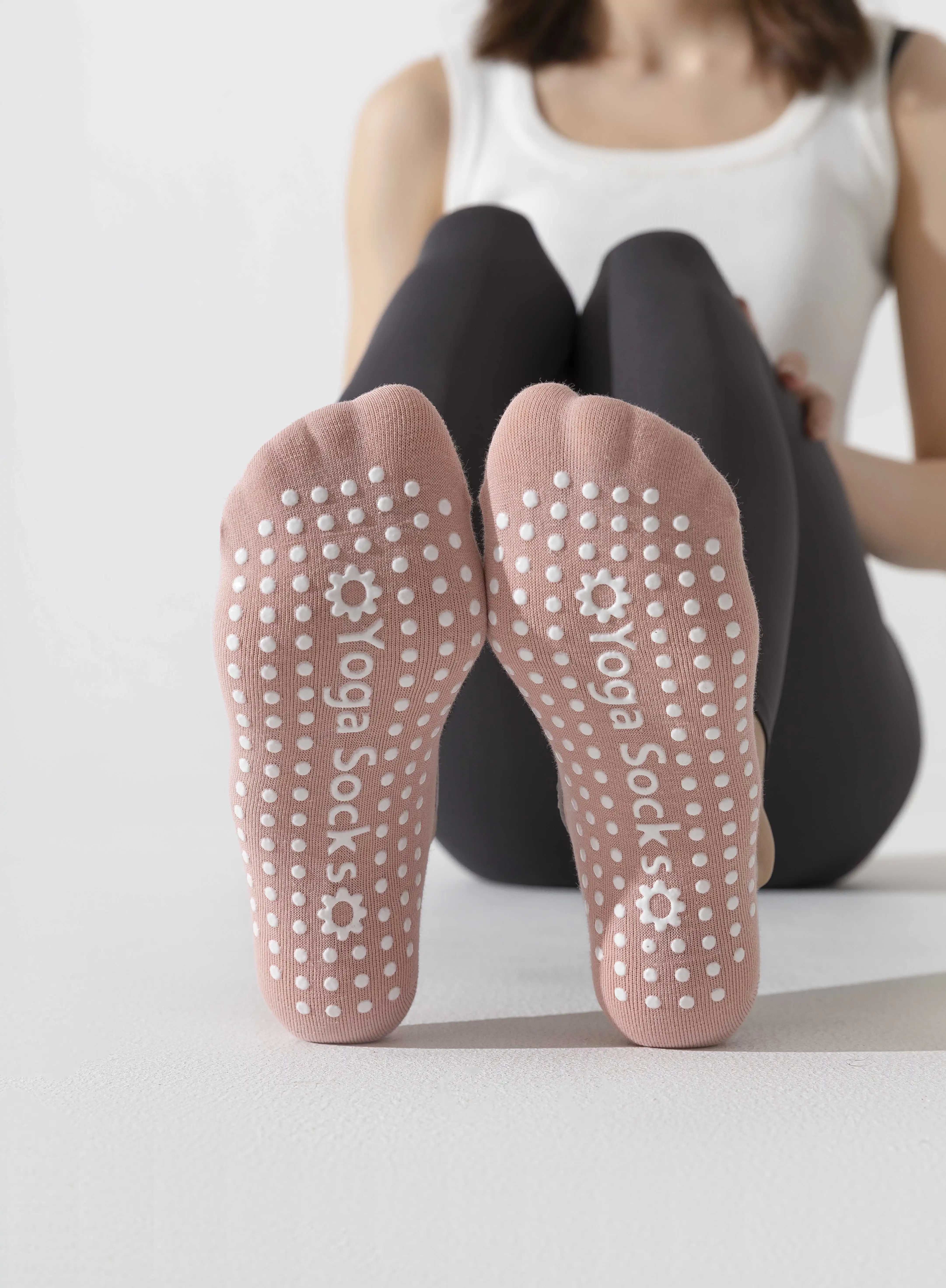 

Professional Yoga Women's Boat Socks Spring Summer Non-Slip Pilates Beginners Indoor Special Floor Fitness Dance