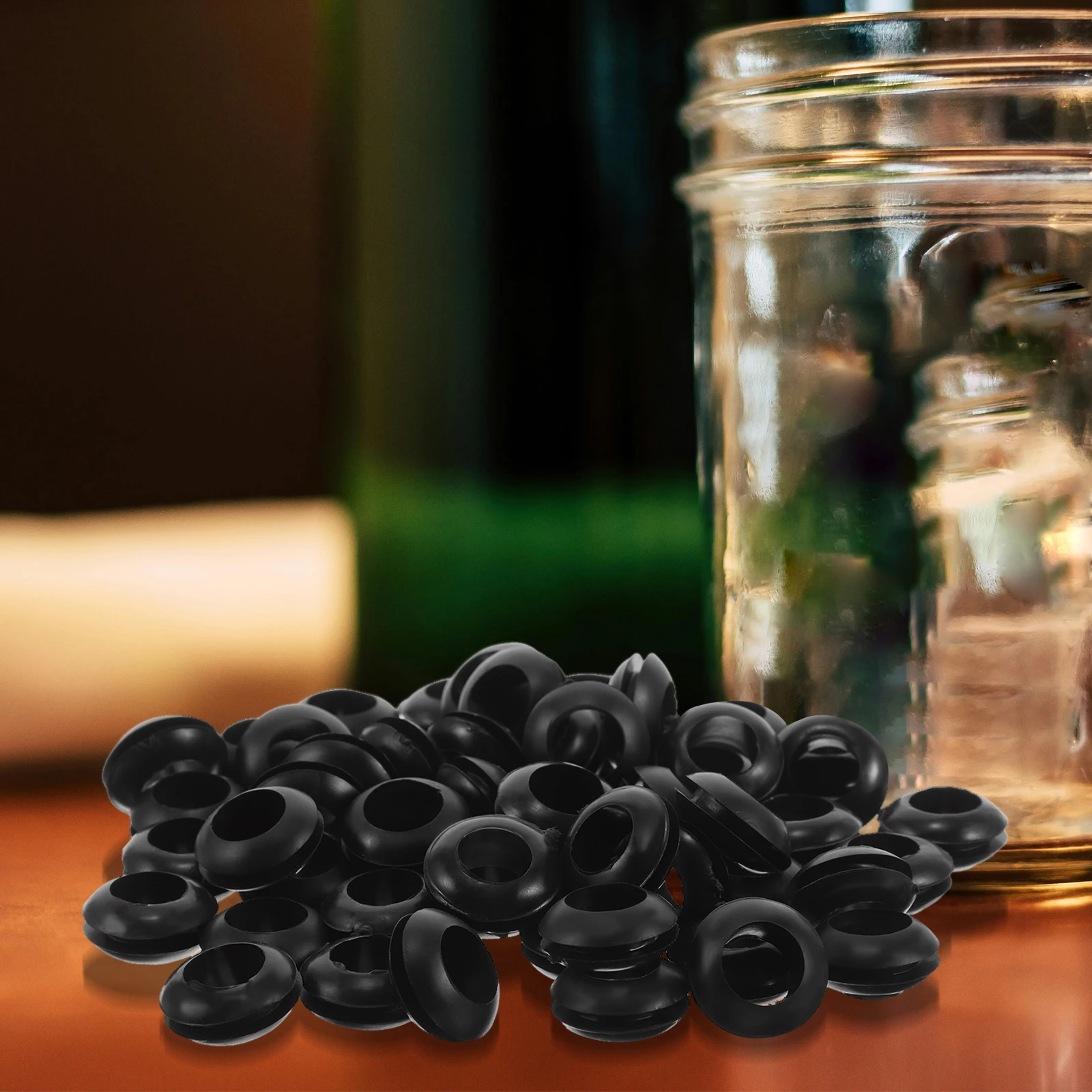 

50 Pcs Fermentation Sealing Gasket Silicone Ring Canning Jar Lids Airtight Food Storage Container Seal Mason Rubber Washer