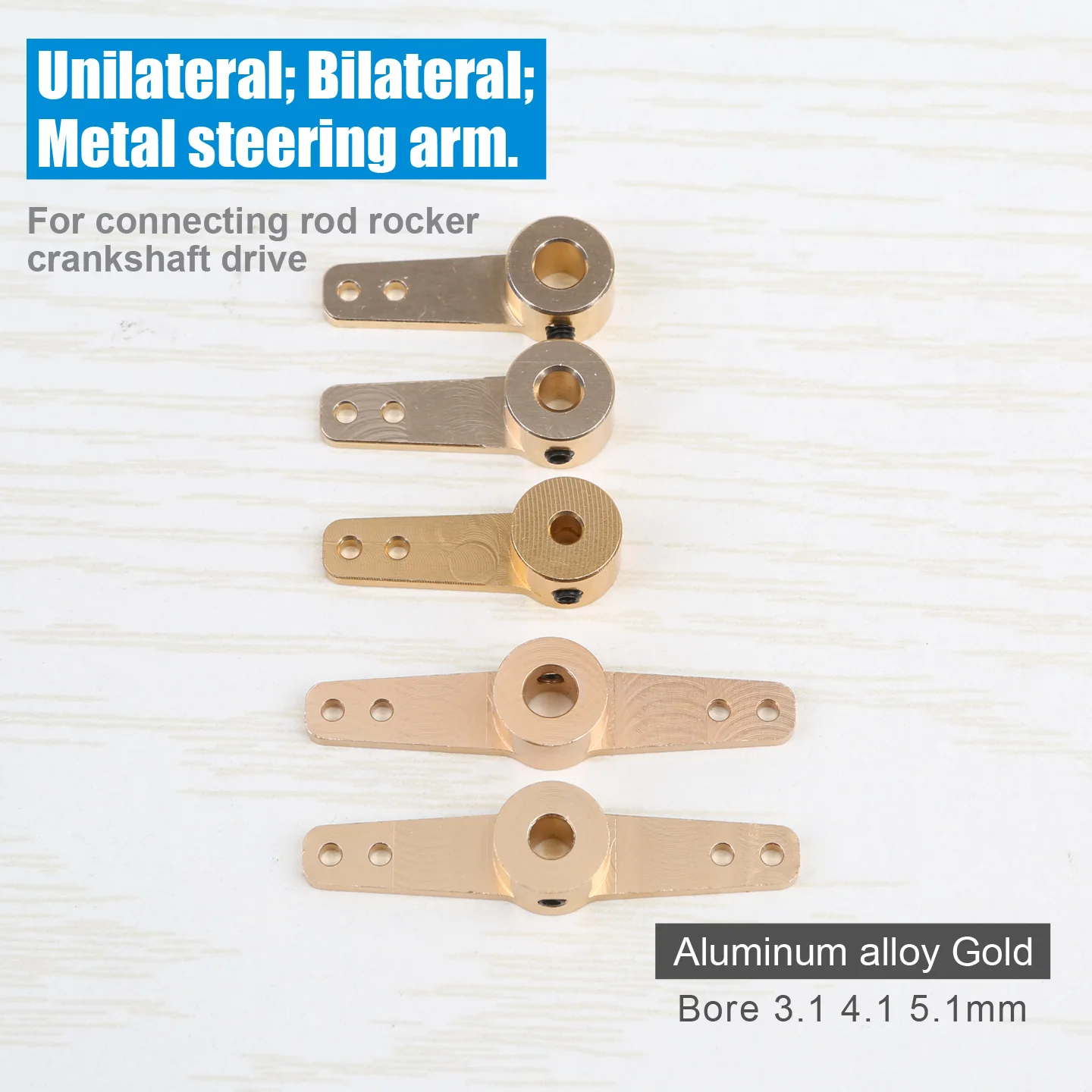 Single-sided, Double-sided, Metal Steering Arm, Servo Rudder, Crank Transmission Arm, Control Arm, Eccentric Wheel Linkage