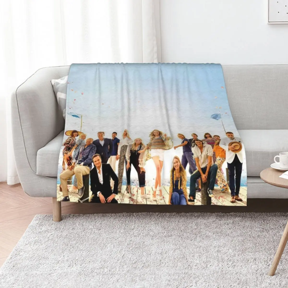 Mamma Mia - Here We Go Again (2018) Throw Blanket Tourist bed plaid Picnic Sofa Quilt Furry Decoratives Blankets