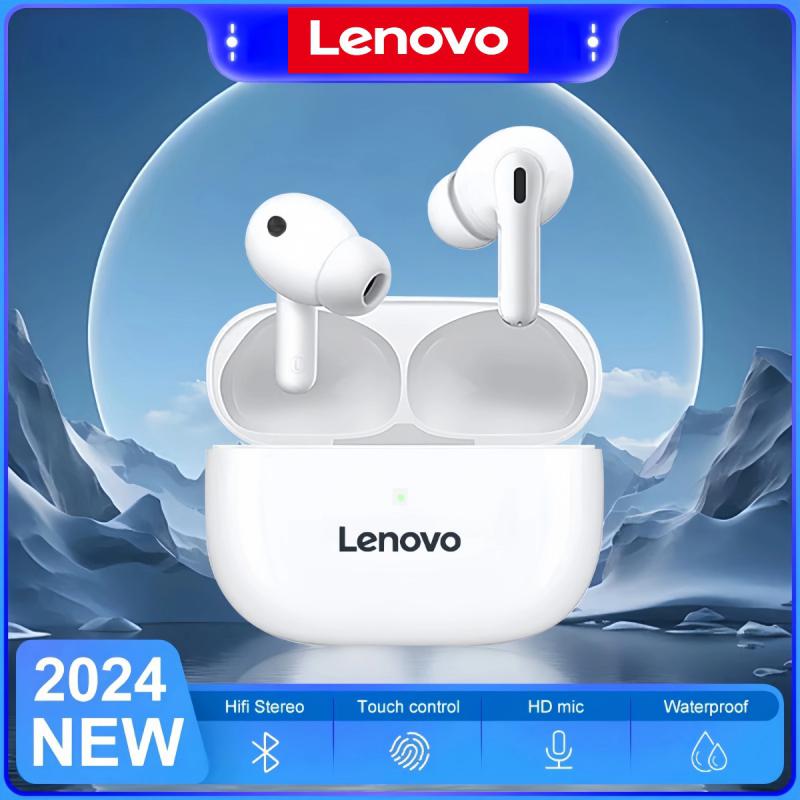  Original Lenovo Bluetooth Earphones Wireless Headphone Touch Control Headset Waterproof Sports In-ear Earbuds With Microphone 