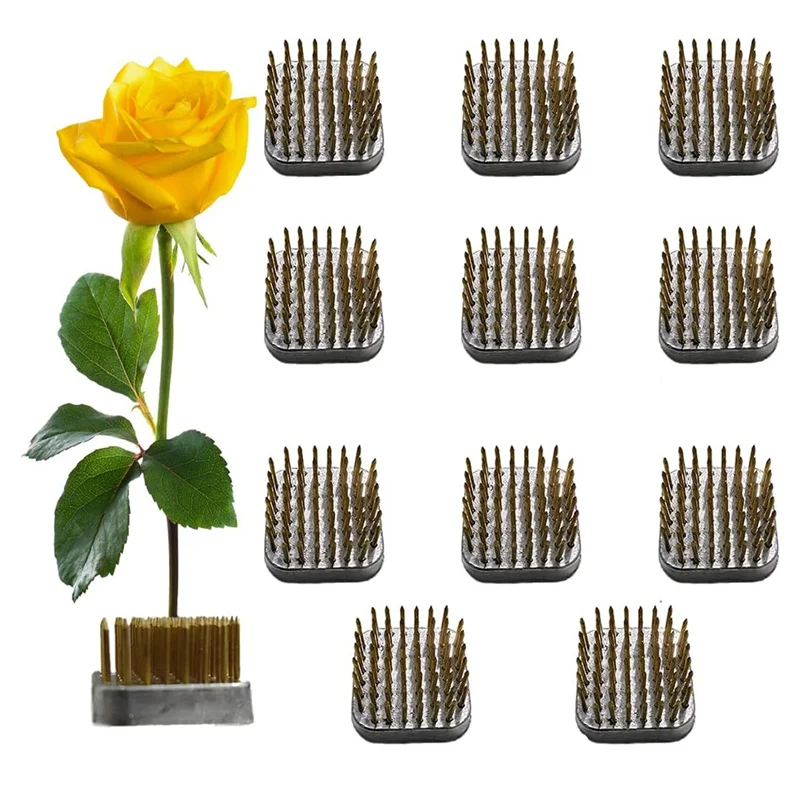 

ХОРОШО-12 шт. держатель для цветочной лягушки, квадратная цветочная композиция 1,2 дюйма, японская булавка Kenzan, лягушки для фиксации цветов и украшения