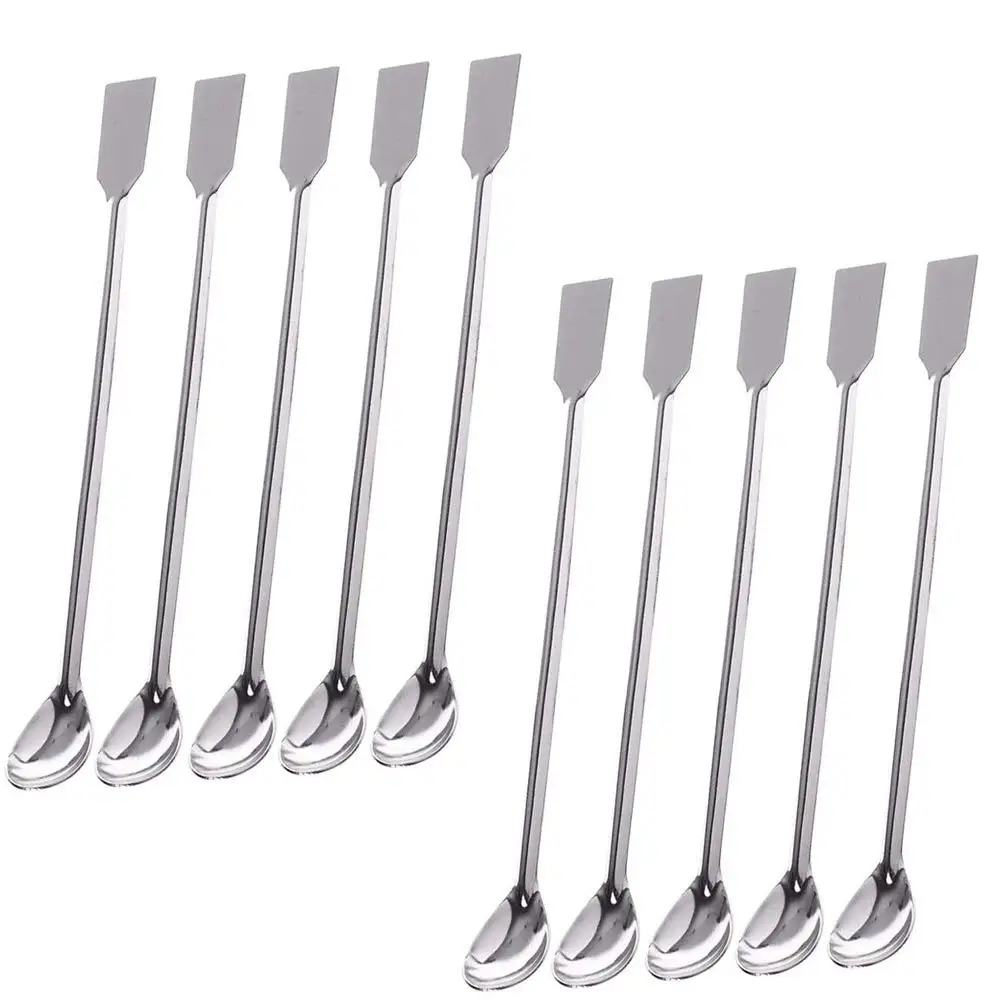20 cm Stainless Steel Laboratory Spoon, Double-Headed Scraper, Laboratory Sample Spoon, Stirring Spoon, micro Scraper