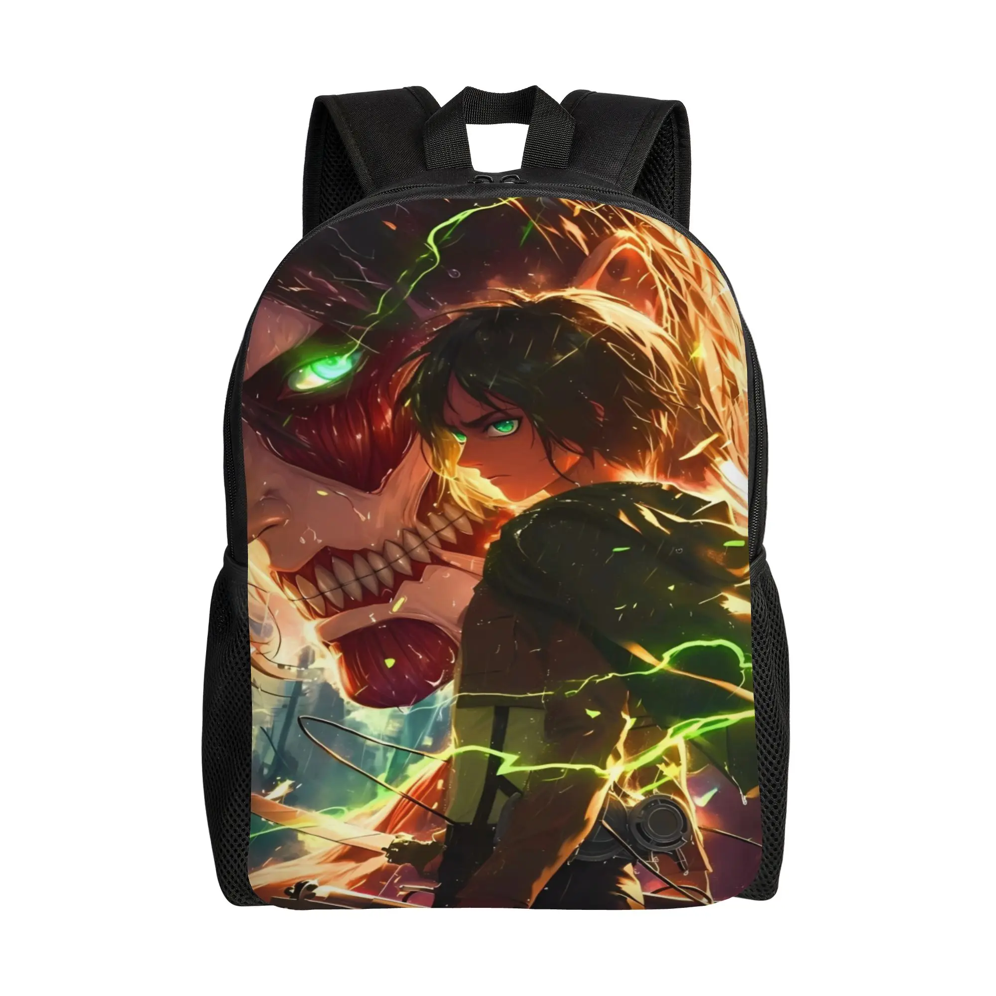 Levi Ackerman Backpack  Travel Backpacks Unisex Custom Durable High School Bags Novelty Rucksack
