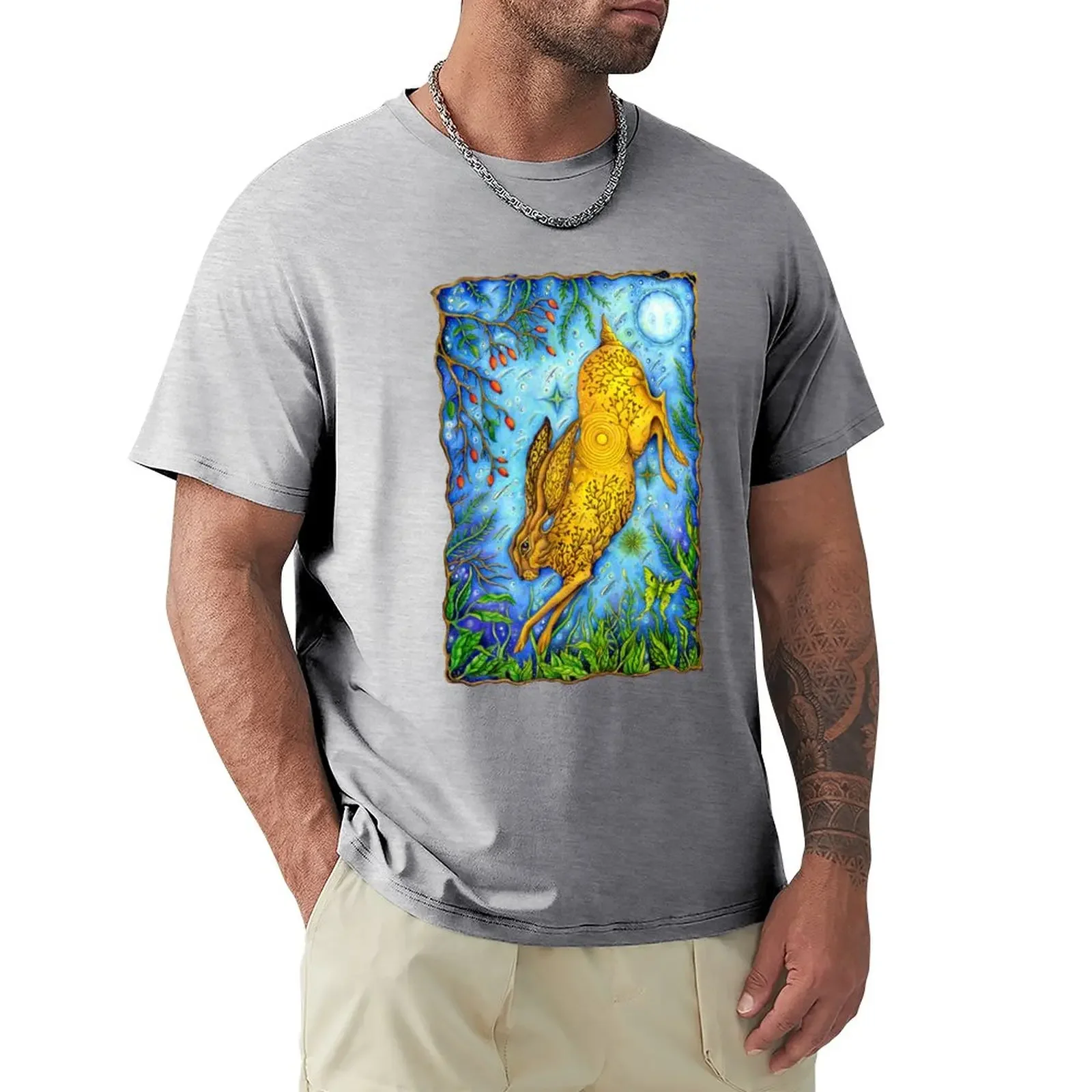 Luna Hare T-Shirt tops cute tops anime stuff sweat vintage t shirt men