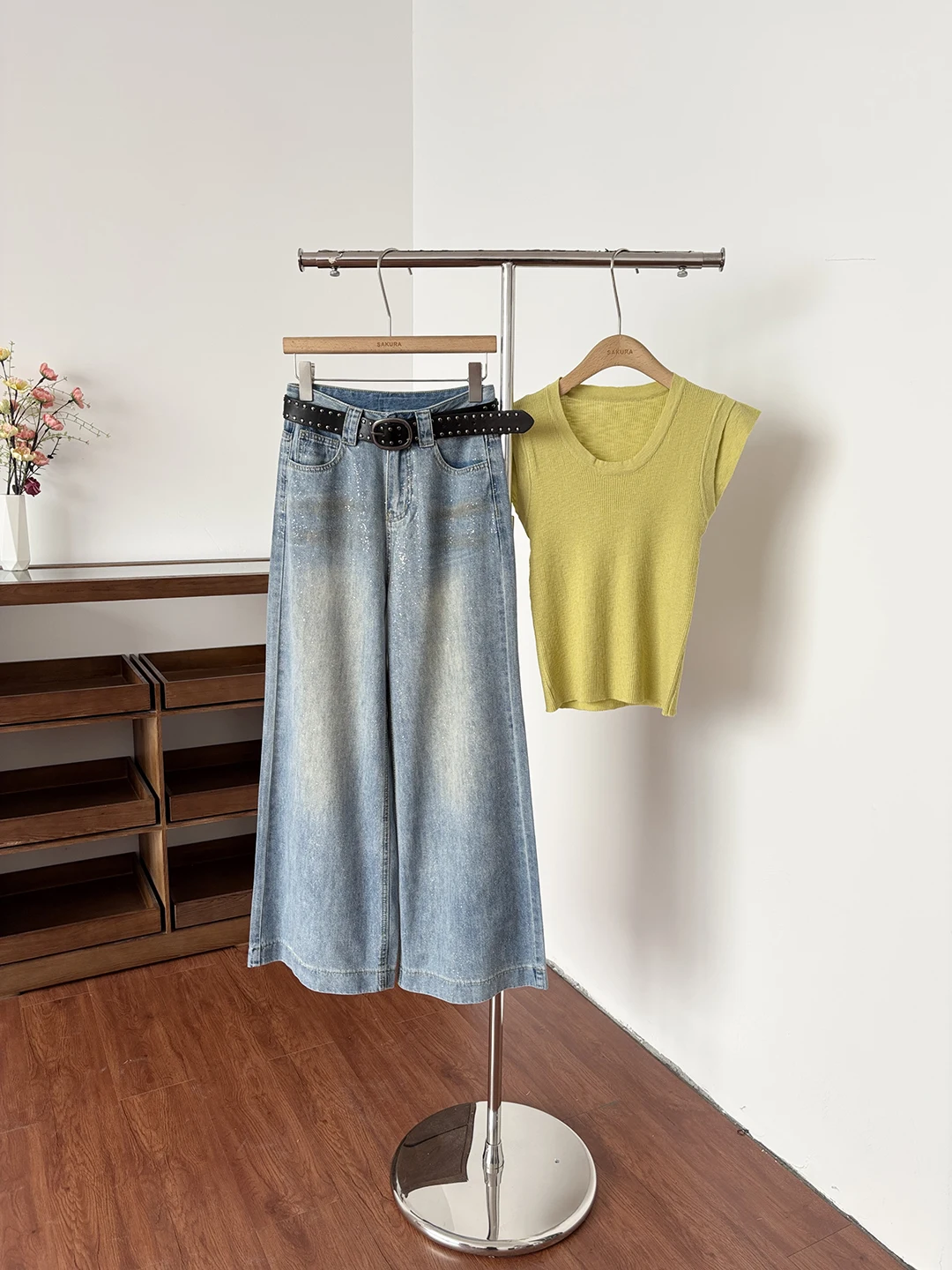 

Summer 2026 High Waist Loose Women's Denim Pants American Style Retro Fashionable Versatile High Waist Jeans Ladies Polyester...