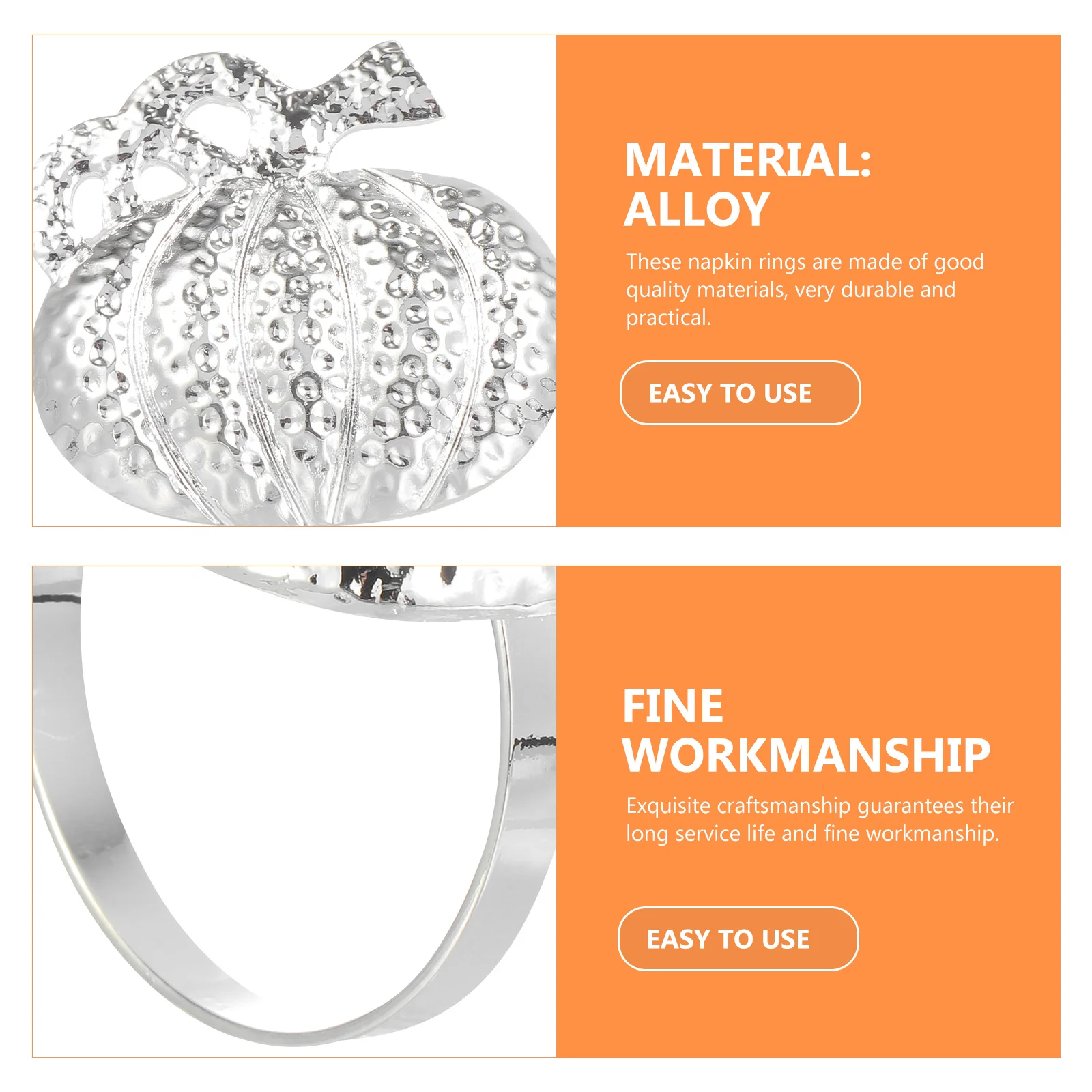 

5 шт. держатели для салфеток шикарные пряжки кольца на Хэллоуин посуда аксессуары украшения