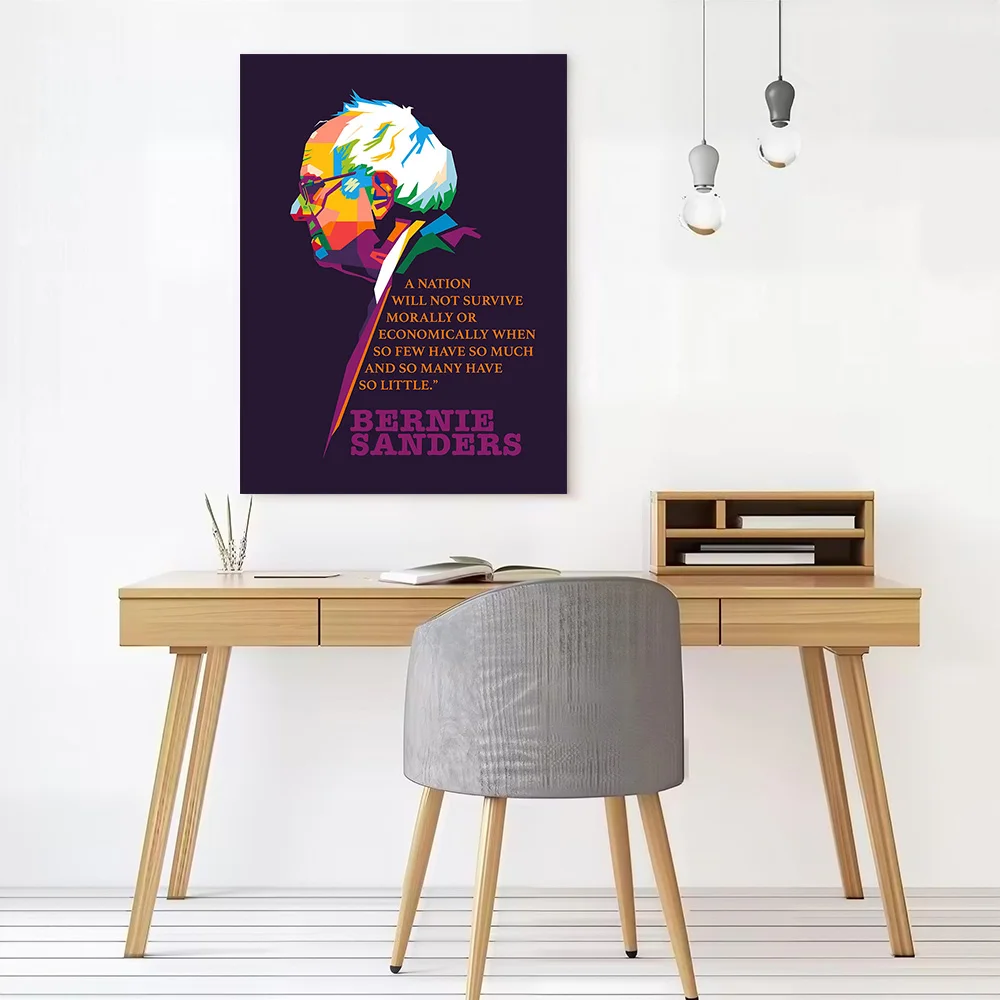 Bernie Sanders Printed Canvas Wall Art Customizable Paintings Poster Perfect Gift for Home Decor Luxury Decoration Painting Room