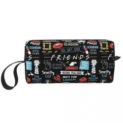 Bolsa de cosméticos de la serie Friends TV Show para mujer, bolsas de maquillaje, bolsa de aseo Central Perk de viaje impermeable, bolsa de almacenamiento organizadora