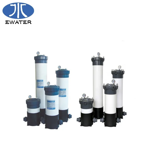 10-40 inch water treatment multi bag and cartridge filter upvc housing